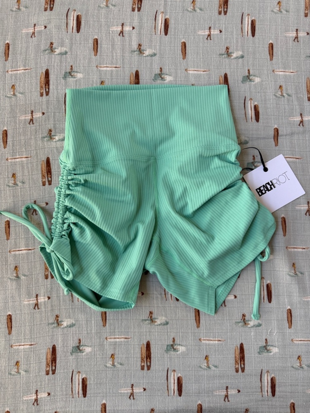 Beach Riot Zana Short Jade Sky NWT